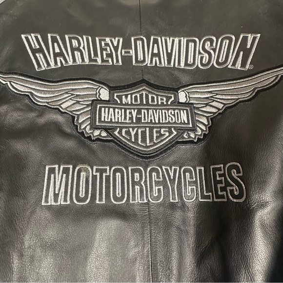 Harley Davidson Mens Leather Jacket 3XL (Genuine Harley Davidson Brand) - Picture 10 of 12
